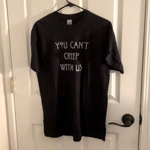 Can’t creep with us goth shirt unisex M